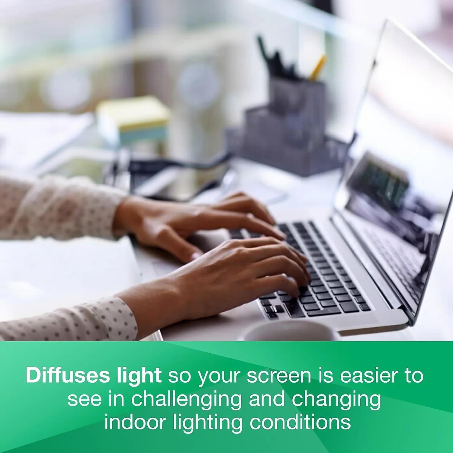 3M Anti-Glare Filter for 14" Widescreen Laptop (AG140W9B) | Reduces Reflections for Easier Use - view 4
