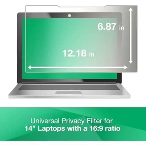 3M Anti-Glare Filter for 14" Widescreen Laptop (AG140W9B) | Reduces Reflections for Easier Use thumbnail 2