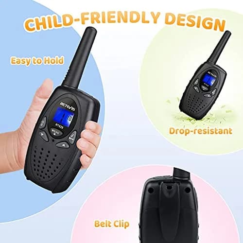 Retevis RT628 Walkie Talkies for Kids and Adults | Outdoor Camping Essentials with 22 Channels thumbnail 4