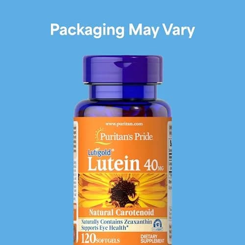 Puritan's Pride Premium Lutigold Lutein 40mg Softgels (120 Count) | Supports Eye Health & Filters Blue Light thumbnail 2
