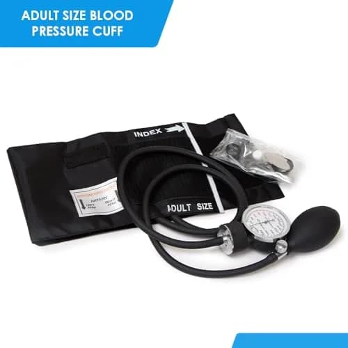 Primacare DS-9181-BK Aneroid Sphygmomanometer & Sprague Rappaport Stethoscope | Accurate Blood Pressure Kit for Professionals & Home Use thumbnail 3