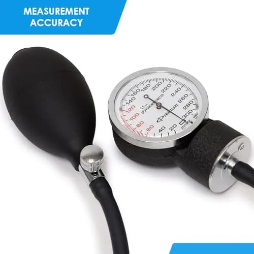 Primacare DS-9181-BK Aneroid Sphygmomanometer & Sprague Rappaport Stethoscope | Accurate Blood Pressure Kit for Professionals & Home Use thumbnail 4