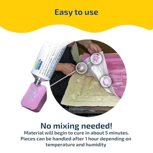 Smooth-On SIL-Poxy Silicone Rubber Adhesive 3 oz (88.7 ml) | Bonds Silicone to Silicone & Other Surfaces thumbnail 3