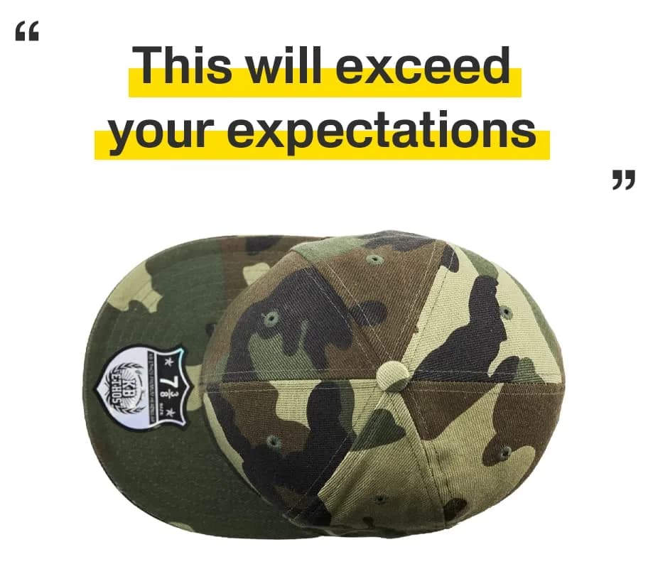 KBETHOS Fitted Baseball Cap Woodland Camouflage Size 8 (7 1/8 inches) | Authentic USA Import thumbnail 5