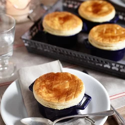 STAUB Ceramic Dutch Oven 3-piece Mini Round Cocotte Dark Blue | Oven & Microwave Safe thumbnail 6
