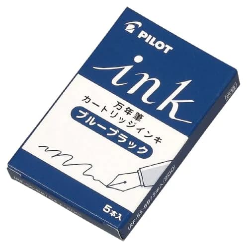 Pilot Fountain Pen Ink Cartridge Set of 5 | Blue Black Ink for Fountain Pens thumbnail 1