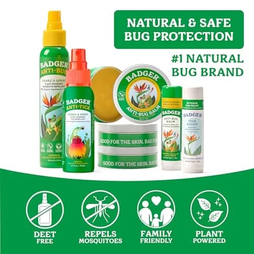 Badger Natural Bug Spray Travel Size 80ml (2.7 Fl Oz) | Family Friendly All Natural Mosquito Repellent thumbnail 4