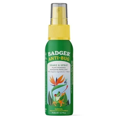 Badger Natural Bug Spray Travel Size 80ml (2.7 Fl Oz) | Family Friendly All Natural Mosquito Repellent thumbnail 1