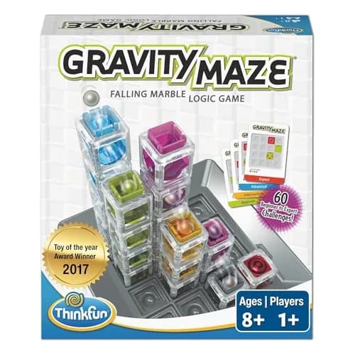 ThinkFun Gravity Maze Marble Run Logic Game | STEM Toy for Kids 8-14, 75 Pieces thumbnail 1
