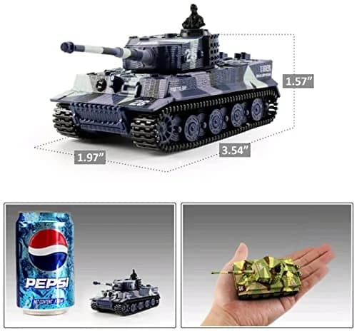 Cheerwing German Tiger I Panzer Tank 1:72 Scale RC Tank | Realistic Sound & Firing Simulation thumbnail 3