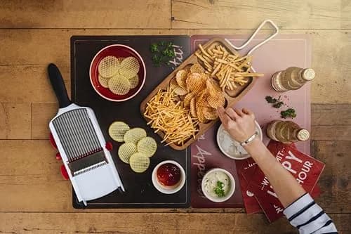 Cuisipro Silver Mandoline Slicer with 6 Thickness Settings & 3 Blades | 36.07 cm (14.2 in) Length thumbnail 7