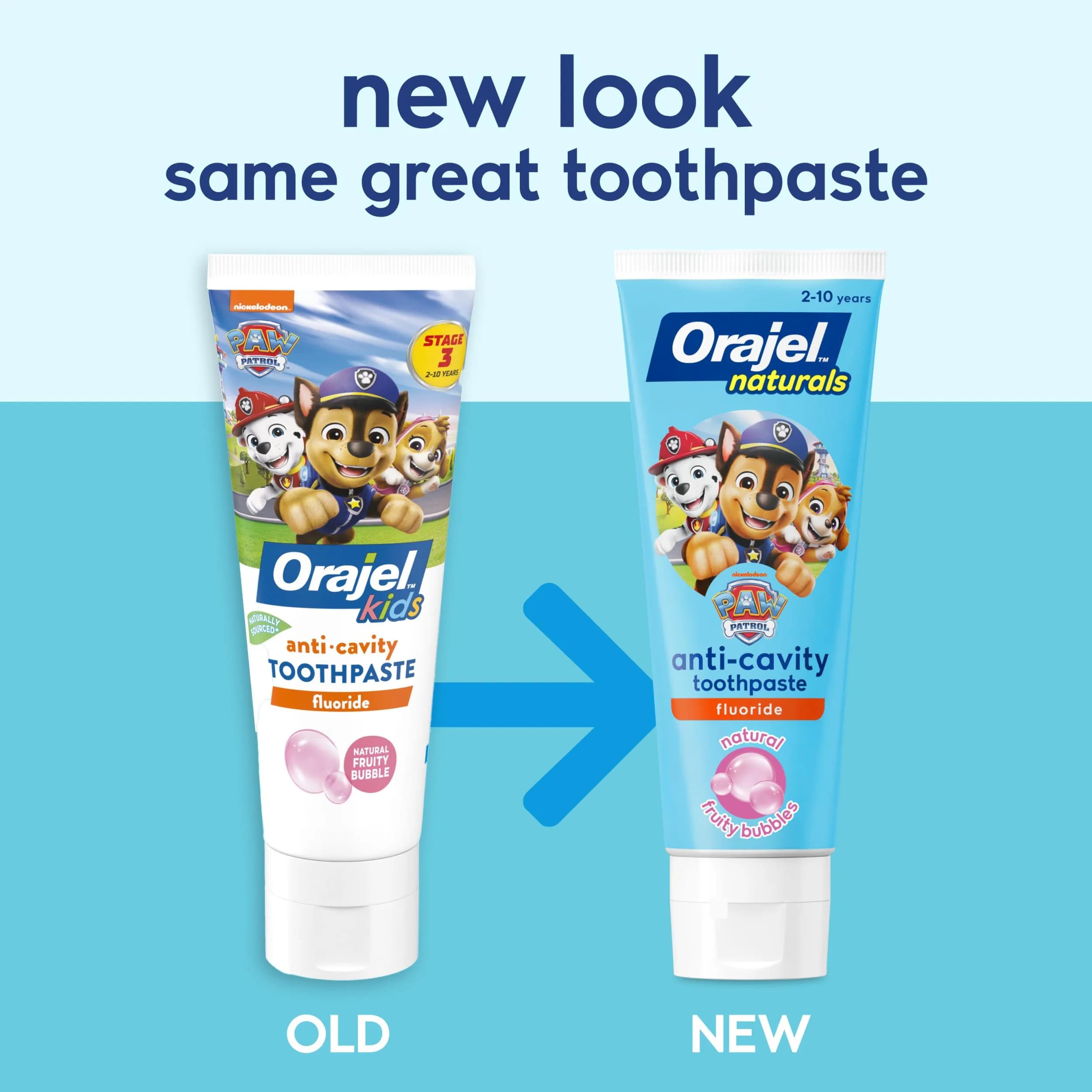 Orajel Naturals PAW Patrol Kids Fluoride Toothpaste 120ml (4.2 Oz) | Cavity Protection & Healthy Gums - view 2