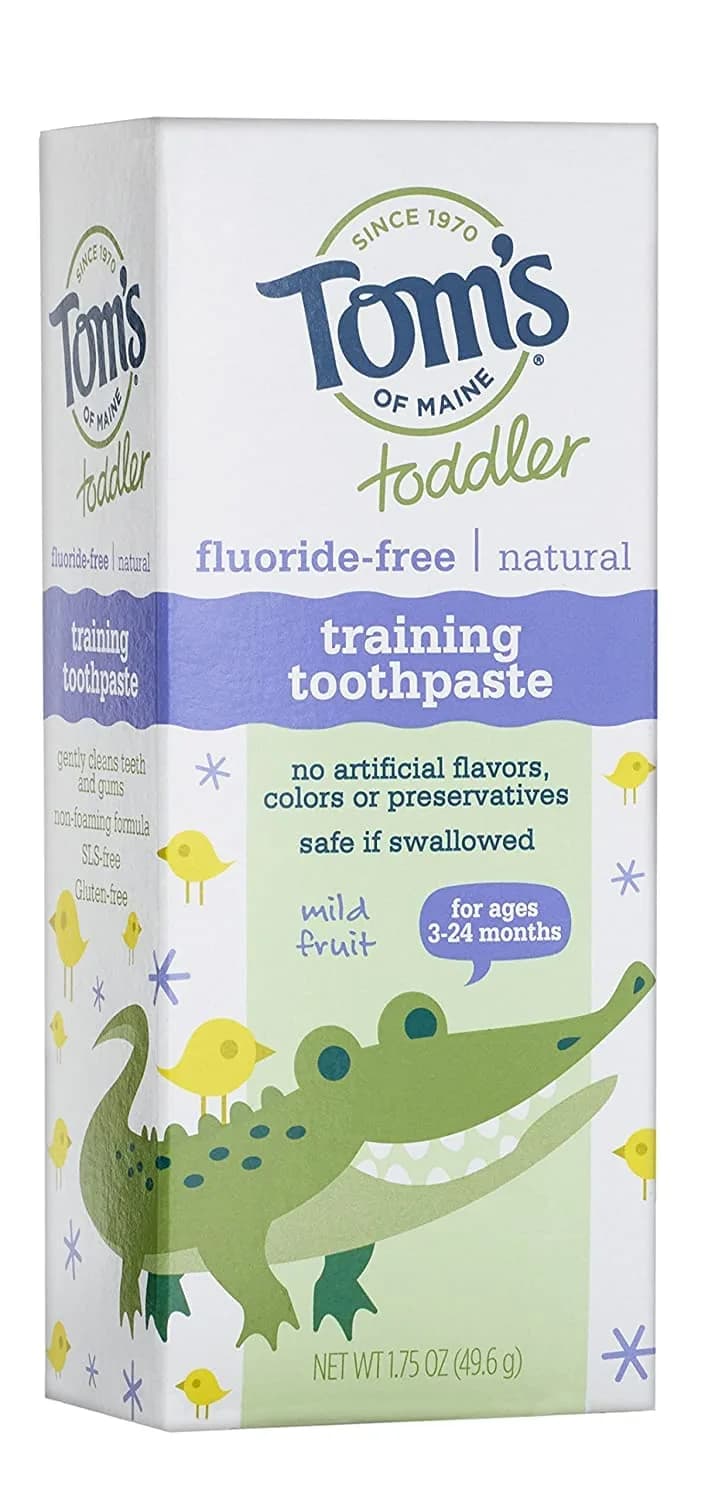 Tom's of Maine Toddlers Natural Toothpaste Mild Fruit Gel 50ml (1.75 Oz) | Fluoride-Free for Ages 3-24 Months - main product image