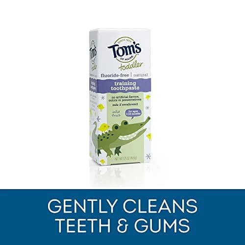 Tom's of Maine Toddlers Natural Toothpaste Mild Fruit Gel 50ml (1.75 Oz) | Fluoride-Free for Ages 3-24 Months thumbnail 7