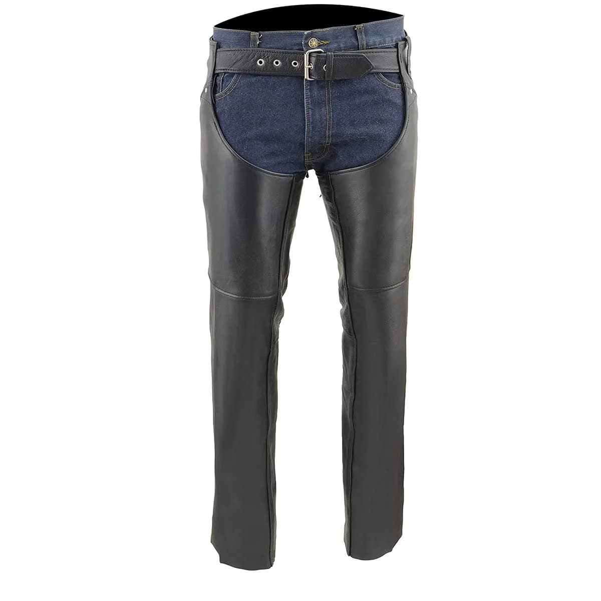 Milwaukee Leather SH1173 Women's Black Leather Chaps | Classic Motorcycle Gear for Women thumbnail 6