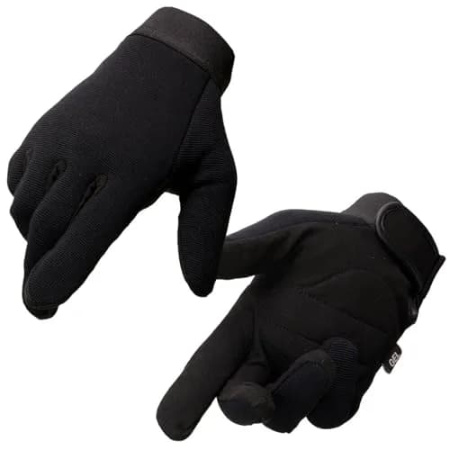 Milwaukee Leather SH44612 Men's Black Textile Mesh Gel Palm Motorcycle Gloves XS | Amara Cloth Bottom thumbnail 1