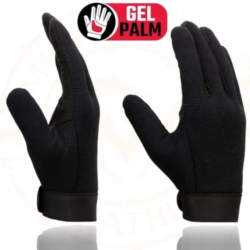 Milwaukee Leather SH44612 Men's Black Textile Mesh Gel Palm Motorcycle Gloves XS | Amara Cloth Bottom thumbnail 4