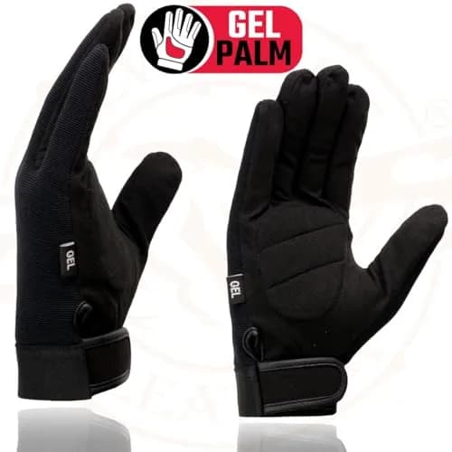 Milwaukee Leather SH44612 Men's Black Textile Mesh Gel Palm Motorcycle Gloves XS | Amara Cloth Bottom thumbnail 6