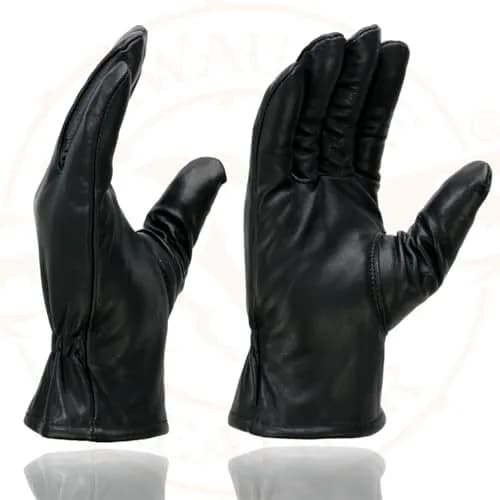 Milwaukee Leather SH734 Men's Black Thermal Lined Leather Motorcycle Gloves w/Cinch Wrist Closure - Large | Cold Weather Gloves thumbnail 4