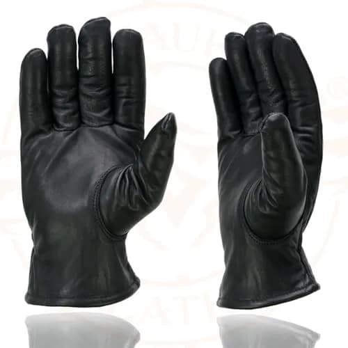 Milwaukee Leather SH734 Men's Black Thermal Lined Leather Motorcycle Gloves w/Cinch Wrist Closure - Large | Cold Weather Gloves thumbnail 5