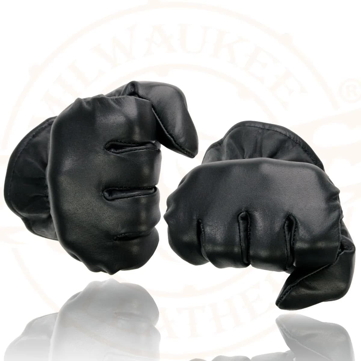 Milwaukee Leather SH734 Men's Black Thermal Lined Leather Motorcycle Gloves w/Cinch Wrist Closure - Large | Cold Weather Gloves - view 6