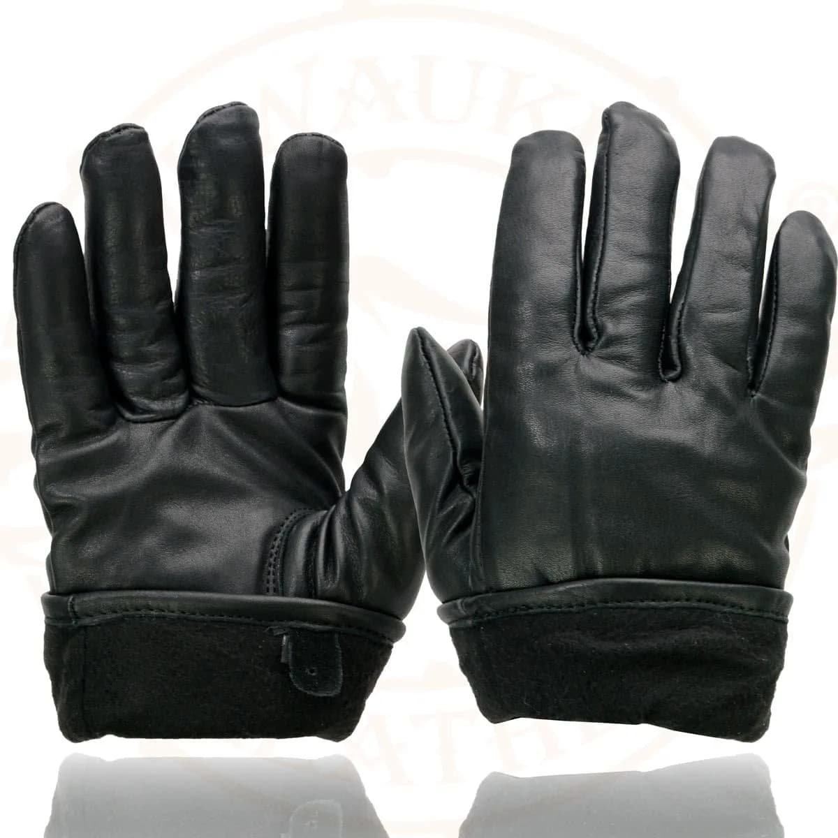 Milwaukee Leather SH734 Men's Black Thermal Lined Leather Motorcycle Gloves w/Cinch Wrist Closure - Large | Cold Weather Gloves - view 7