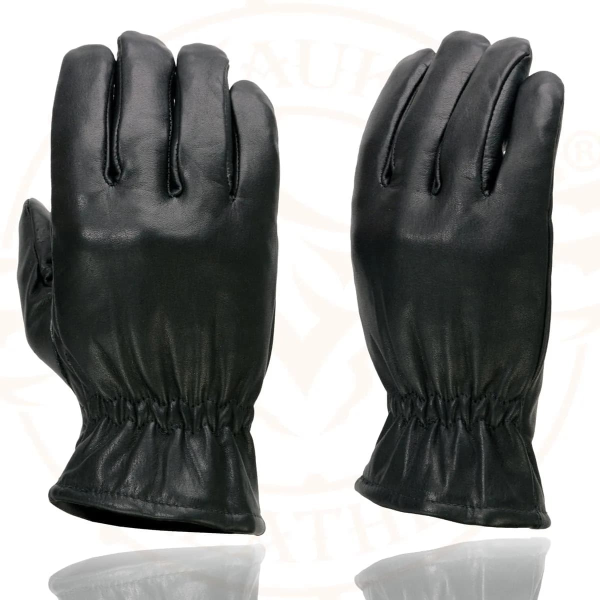 Milwaukee Leather SH734 Men's Black Thermal Lined Leather Motorcycle Gloves w/Cinch Wrist Closure - Large | Cold Weather Gloves - view 3