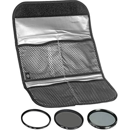 Hoya 55mm Digital Slim Filter Set II - UV, Circular Polarizer & ND13 | Multi-Coated Camera Lens Filters thumbnail 1