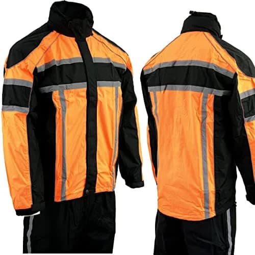 Milwaukee Leather Water Resistant Rain Suit Small | Reflective Tape, Water Resistant, Nylon, Zipper, Regular Fit thumbnail 6