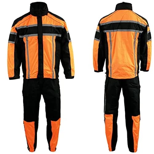 Milwaukee Leather SH233102 Men's Water Resistant Rain Suit with Reflective Tape 2X-Large | Water Resistant Apparel thumbnail 2