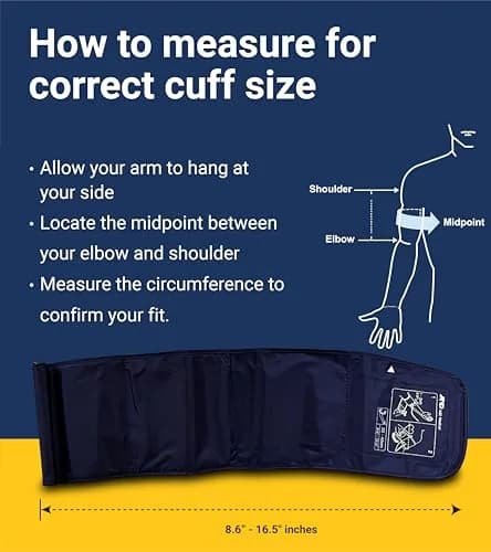 A&D Medical UA-651 Upper Arm Blood Pressure Monitor with Wide Range Cuff (22-42cm / 8.6-16.5") | Clinically Validated for Home Use thumbnail 6