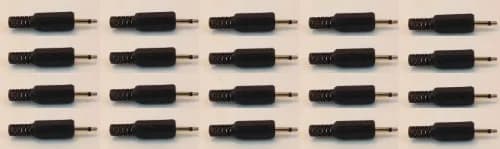 CES 2.5mm Mono SUB-MINI Plug Handle Plastic Grip with Strain Relief (20 Pack) | Compact Electrical Connector for Industrial Use thumbnail 1