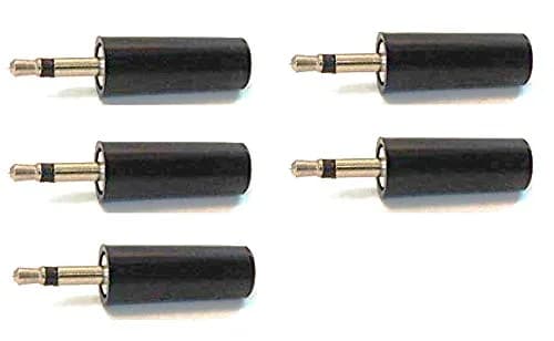 CES 2.5mm Mono SUB-MINI Plug Handle Plastic Grip with Strain Relief (5 Pack) | Durable Connector Accessory for Home Audio