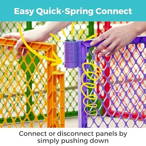Toddleroo Superyard 2-Panel Extension 65" | Adds 7 ft to Baby Playpens, ColorPlay thumbnail 5
