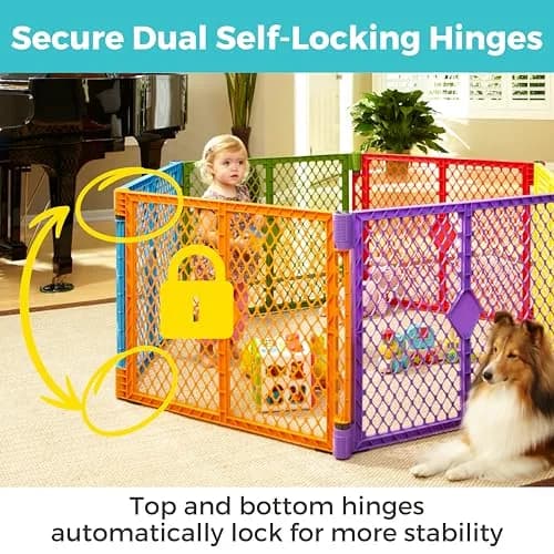Toddleroo Superyard 2-Panel Extension 65" | Adds 7 ft to Baby Playpens, ColorPlay thumbnail 6
