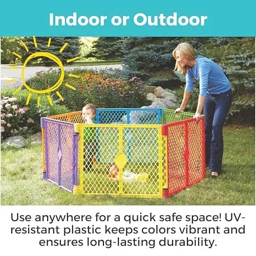 Toddleroo Superyard 2-Panel Extension 65" | Adds 7 ft to Baby Playpens, ColorPlay thumbnail 8
