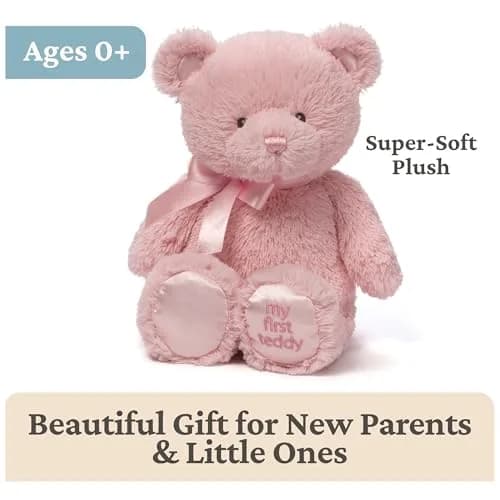 GUND My First Teddy Bear 10-Inch Pink | Soft Plush for Babies & Toddlers (70-120 chars) thumbnail 3