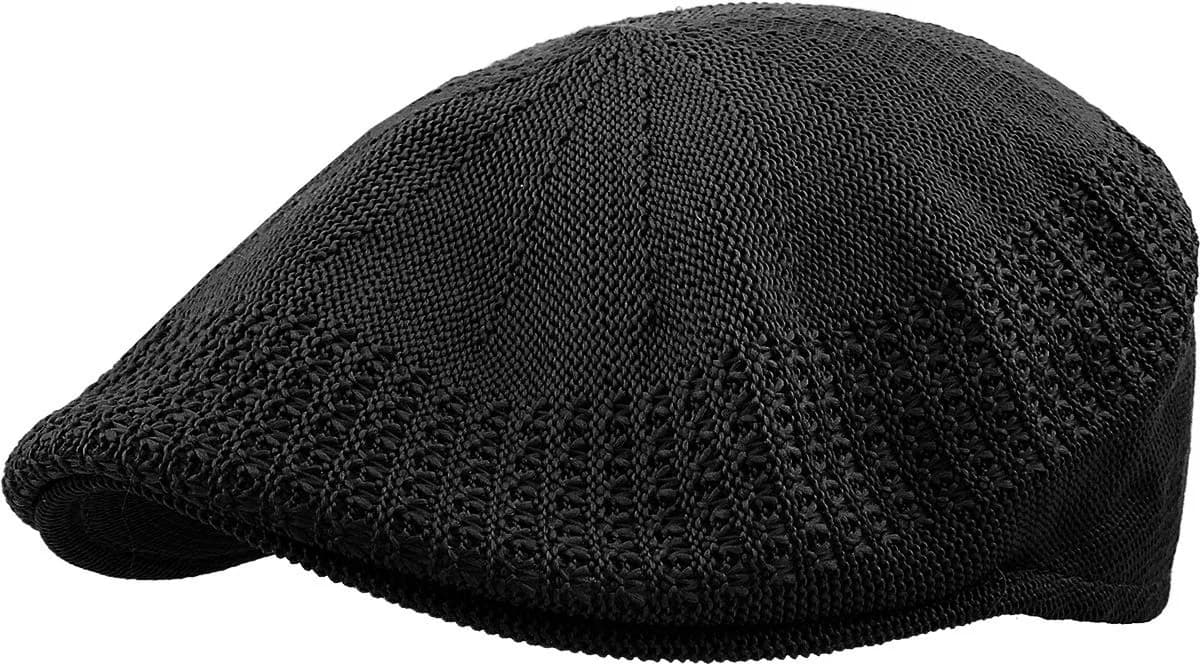 KBETHOS KBM-001 BLK S Classic Mesh Newsboy Ivy Cap Hat | 21 Colors / 4 Sizes