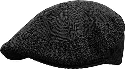 KBETHOS KBM-001 BLK S Classic Mesh Newsboy Ivy Cap Hat | 21 Colors / 4 Sizes thumbnail 1
