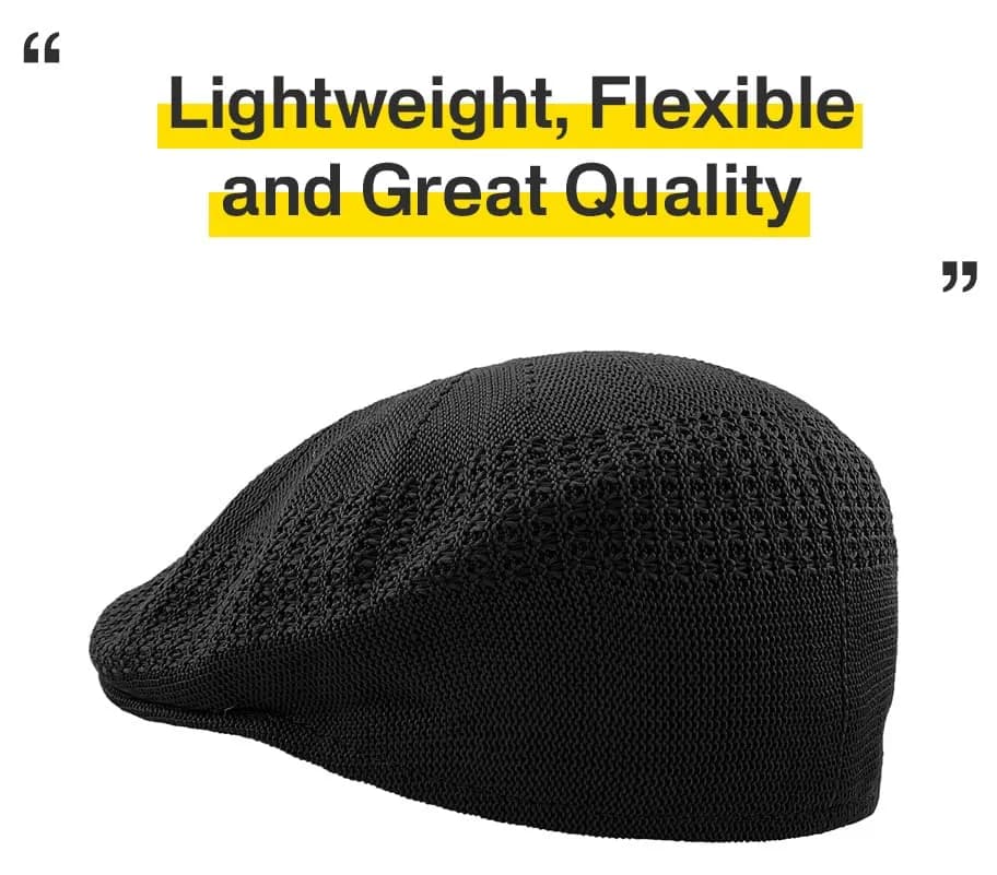 KBETHOS KBM-001 BLK S Classic Mesh Newsboy Ivy Cap Hat | 21 Colors / 4 Sizes thumbnail 5