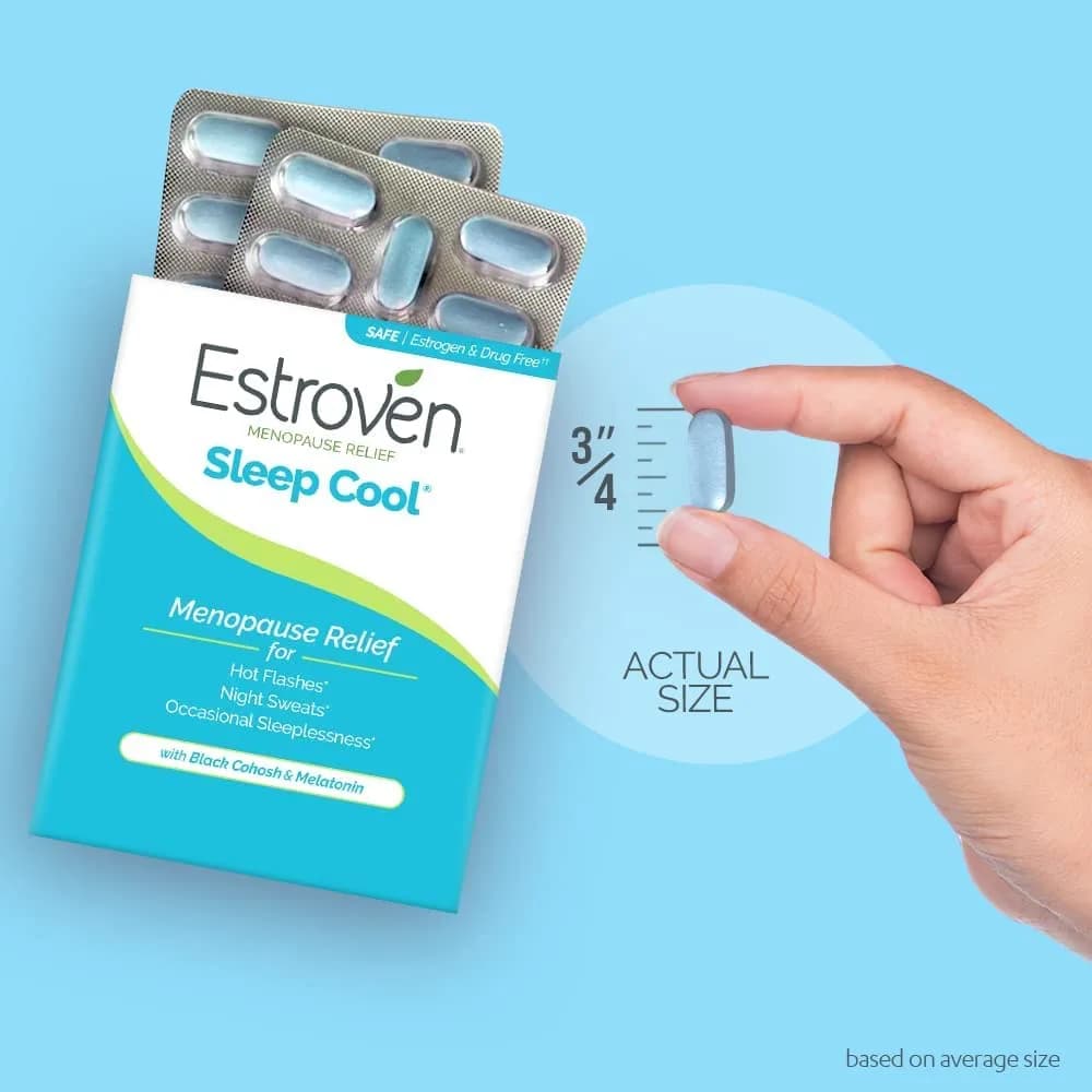 Estroven Sleep Cool for Menopause Relief 30 Caplets | Clinically Proven Sleep Support for Hot Flashes & Night Sweats - view 4
