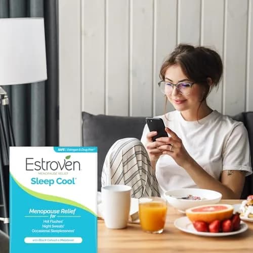 Estroven Sleep Cool for Menopause Relief 30 Caplets | Clinically Proven Sleep Support for Hot Flashes & Night Sweats thumbnail 6