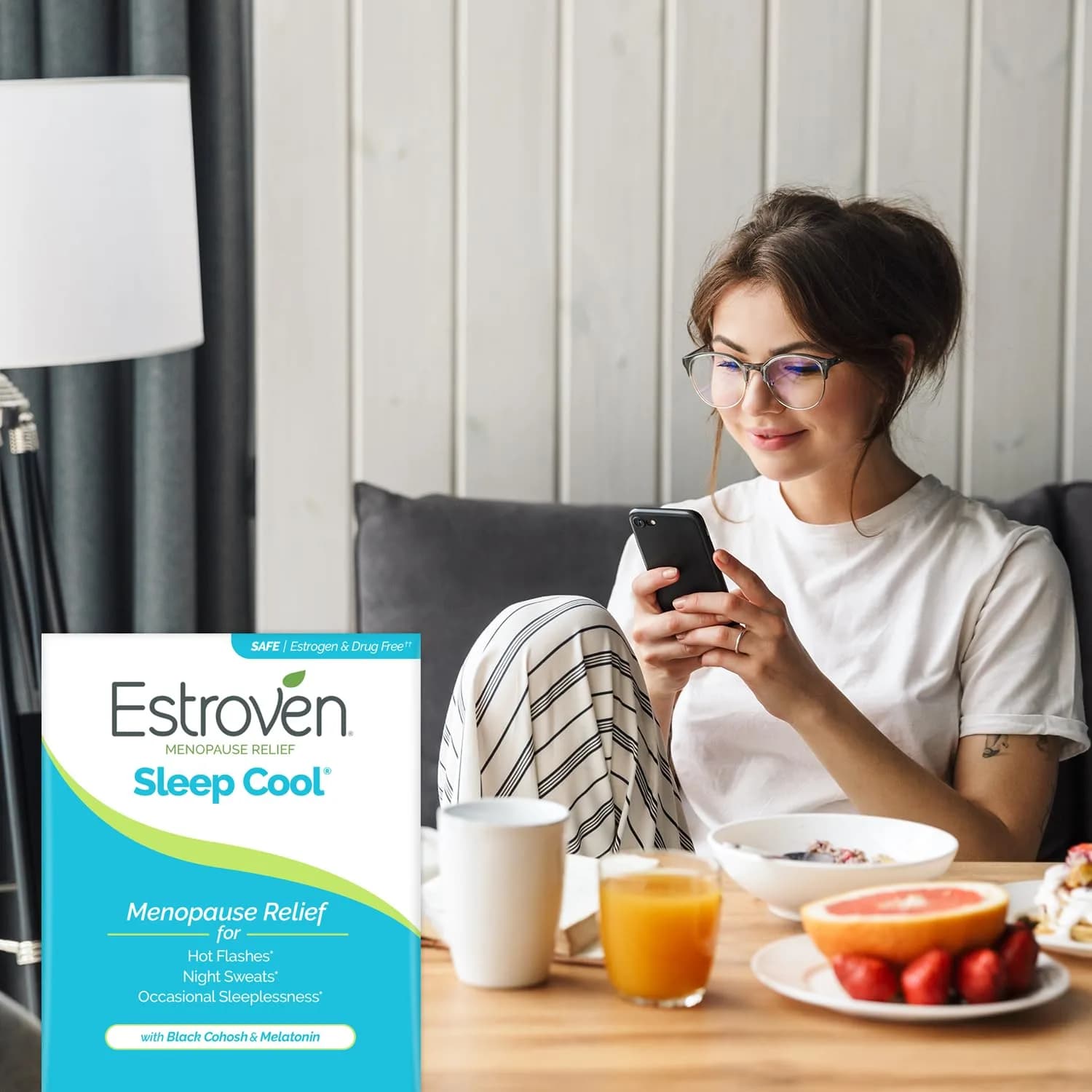 Estroven Sleep Cool for Menopause Relief 30 Caplets | Clinically Proven Sleep Support for Hot Flashes & Night Sweats - view 6
