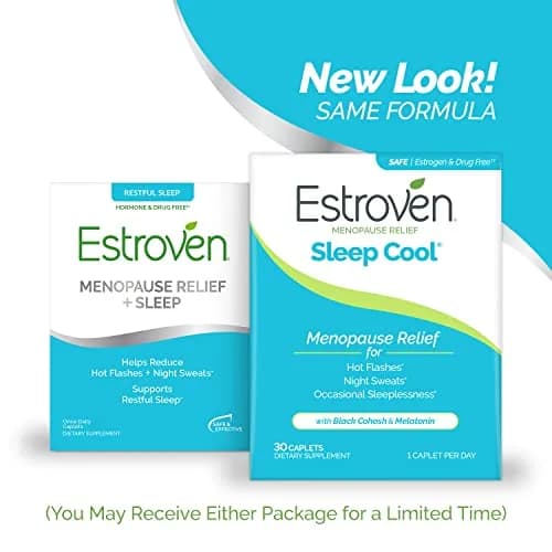 Estroven Sleep Cool for Menopause Relief 30 Caplets | Clinically Proven Sleep Support for Hot Flashes & Night Sweats thumbnail 2