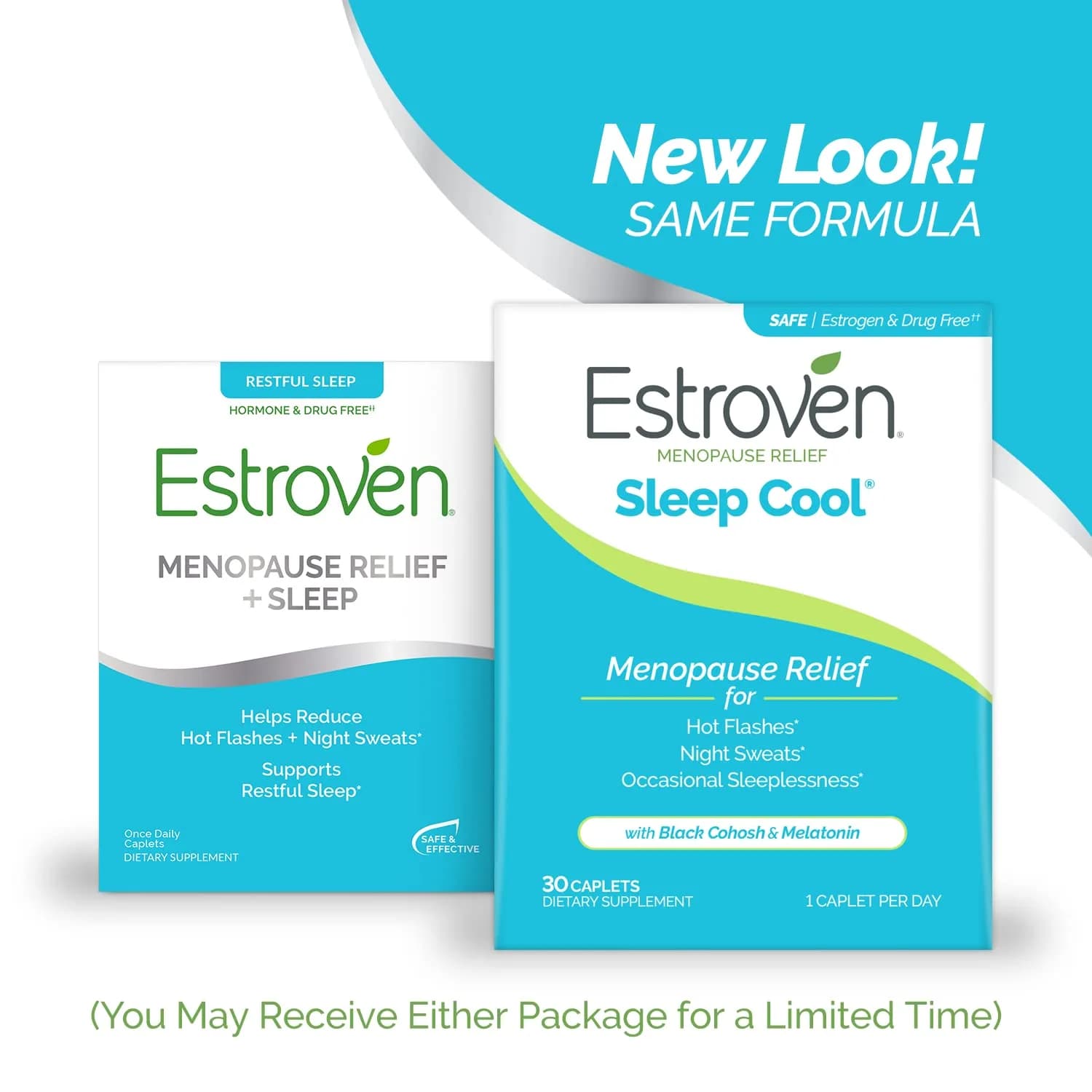 Estroven Sleep Cool for Menopause Relief 30 Caplets | Clinically Proven Sleep Support for Hot Flashes & Night Sweats - view 2