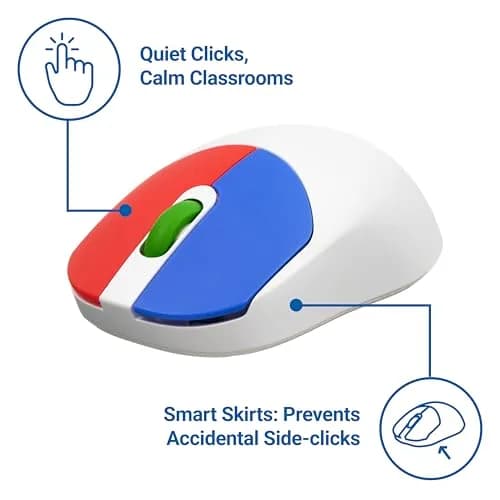 Clevy Kids Mouse - Colorful Ergonomic USB Kids Mouse for School & Home | Compatible with Windows, macOS, Chromebook thumbnail 5