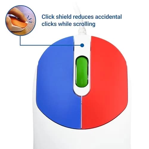 Clevy Kids Mouse - Colorful Ergonomic USB Kids Mouse for School & Home | Compatible with Windows, macOS, Chromebook thumbnail 6