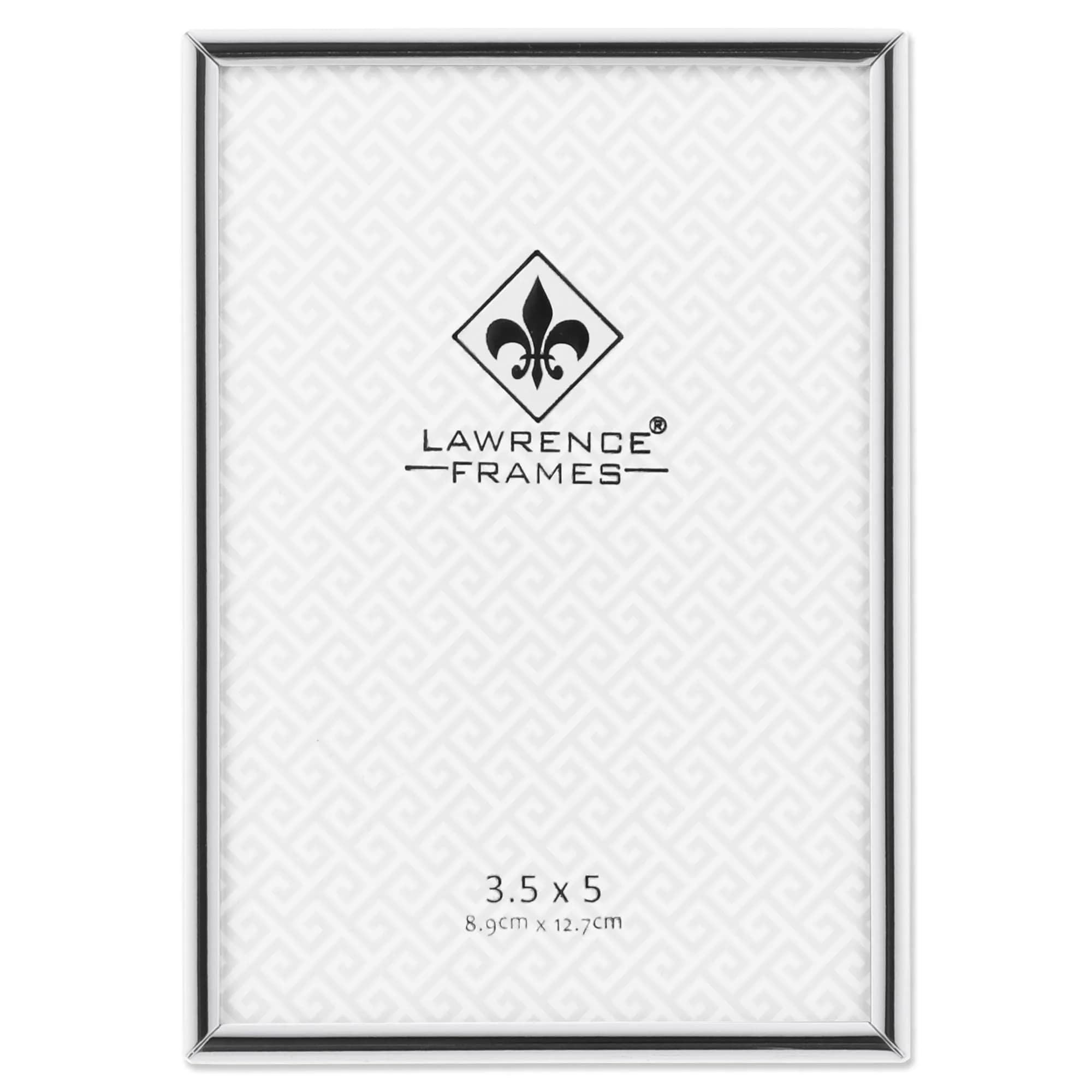 Lawrence Frames Silver Metal Picture Frame 5.2 x 3.7-Inch | Elegant Wall & Tabletop Decor