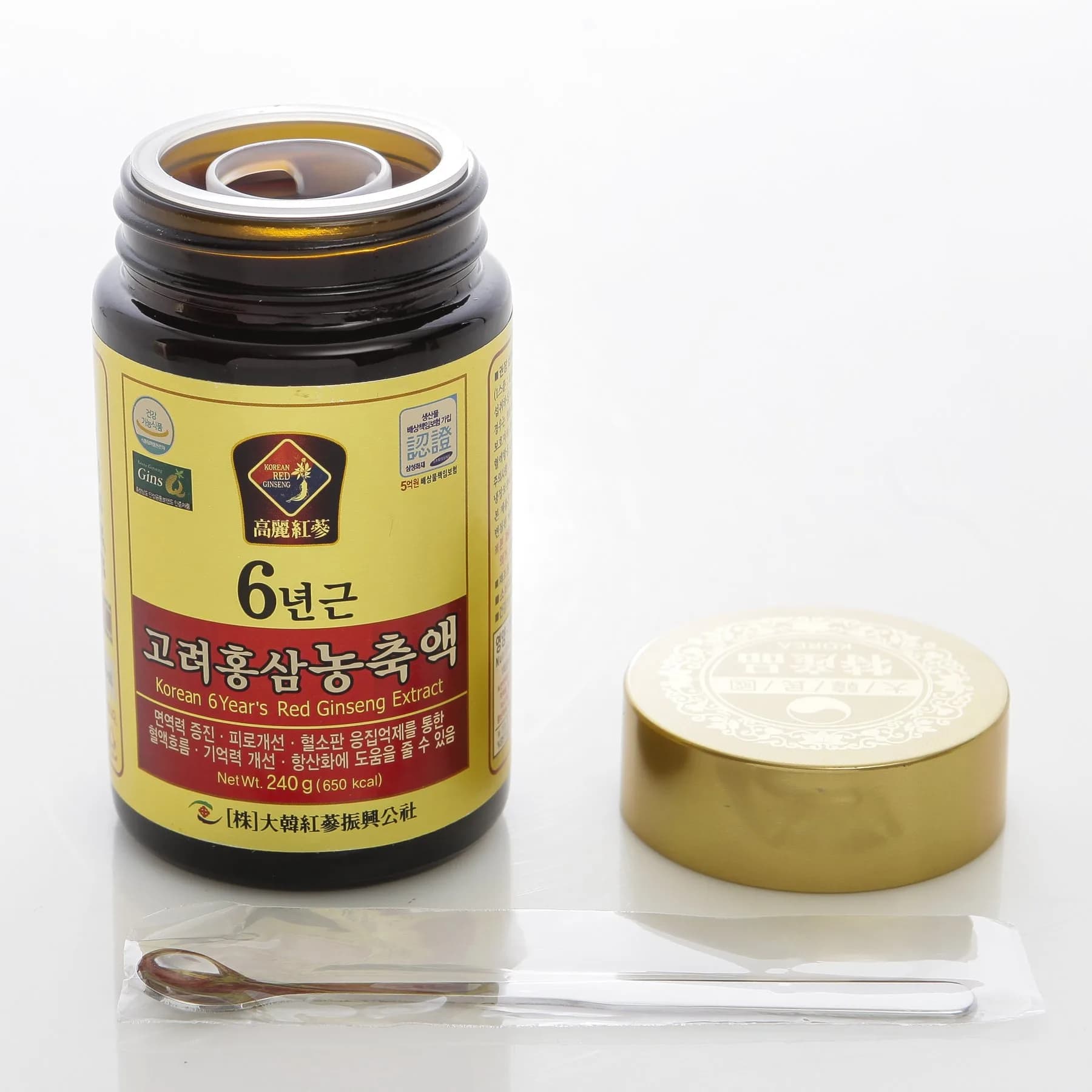 Dae Han Red Ginseng Extract 240g (8.5 oz) | 100% Pure Korean 6-Year Root with Saponin - view 5