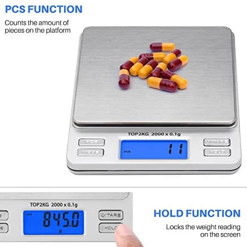 Smart Weigh Gold & Jewelry Scale 2000g | Precise Pocket Digital Scale with Backlit LCD thumbnail 3
